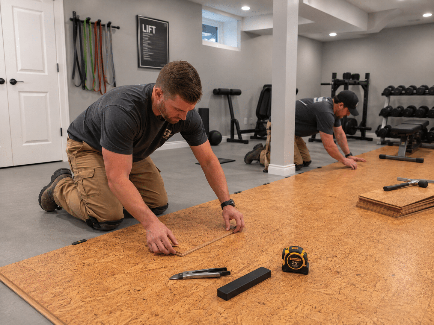 Save on basement flooring costs Save on basement flooring costs